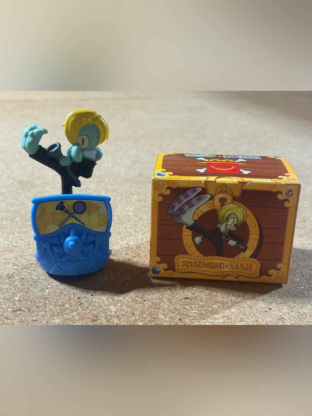 McDonald's One Piece x SpongeBob 2026 Squidward x Sanji #5 Happy Meal Toy